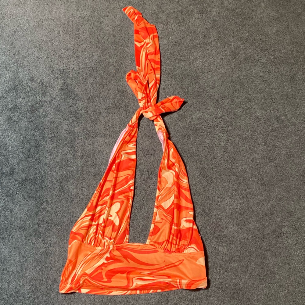 Cropped Orange Blouse
